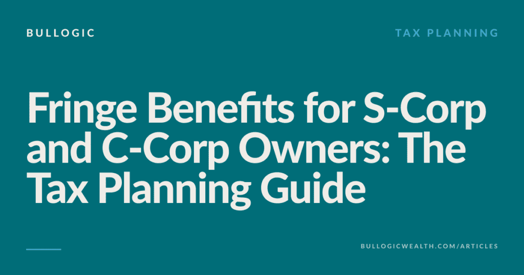 fringe benefits s corp and c corp