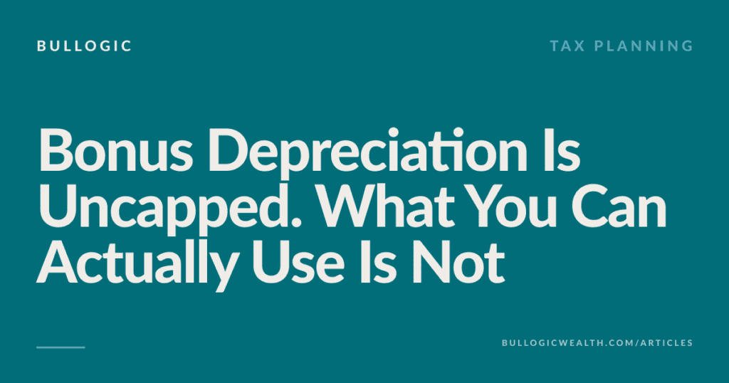bonus depreciation and section 179